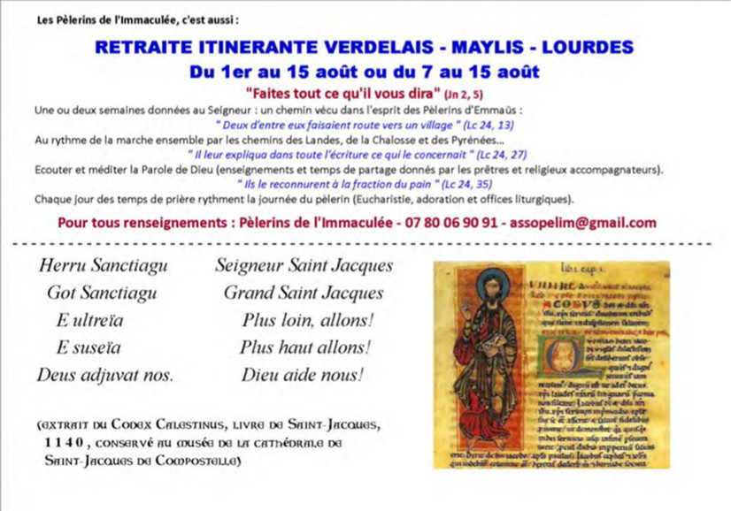 Pèlerinage Compostelle Labouheyre-Ostabat